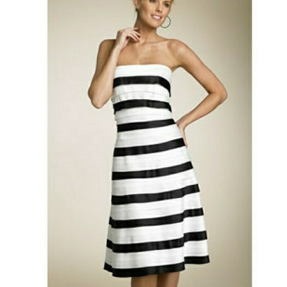 BCBGMaxAzria tiered midi dress
